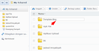 Memberi nama folder