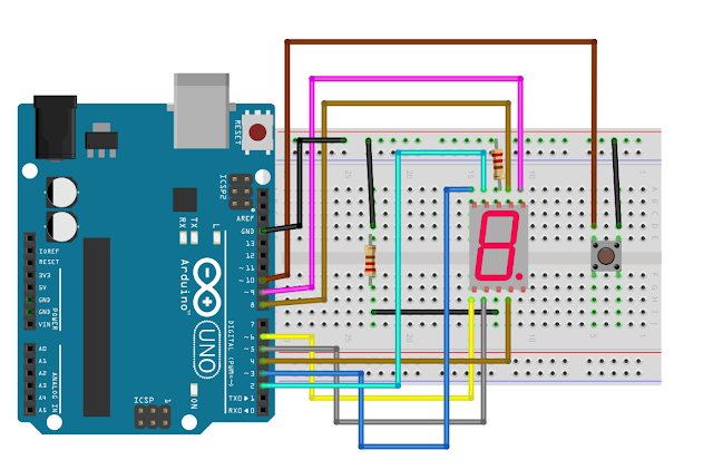 Arduino; 0-9 Buton Kullanarak Sayıcı Tasarımı - ÜÇ BOYUT BİLGİ