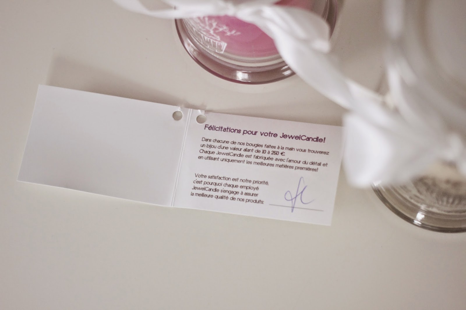 Ah ma bichette * JewelCandle Un bijoux dans chaque bougie