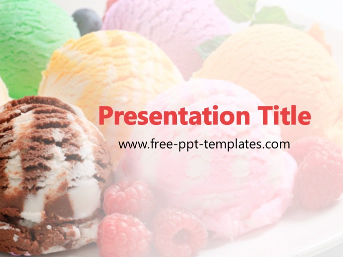 ice cream presentation
