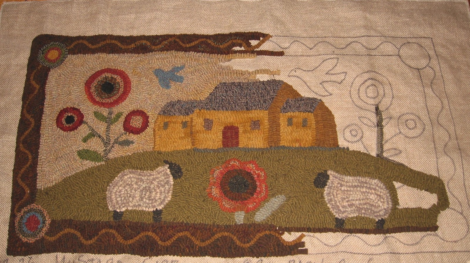 Country Freckles: Wool and patterns from Red Barn Rugs