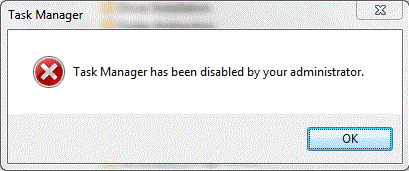 Saat kita akan mengakses Task manager Windows ternyata Task Manager Anda tidak sanggup diaks Cara Mengenable Taskmanager