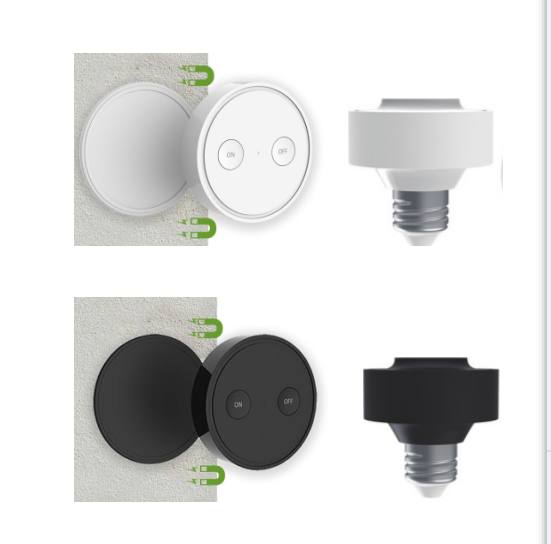 Loratap Wireless Light Switch Lamp Holder Light Bulb Holder