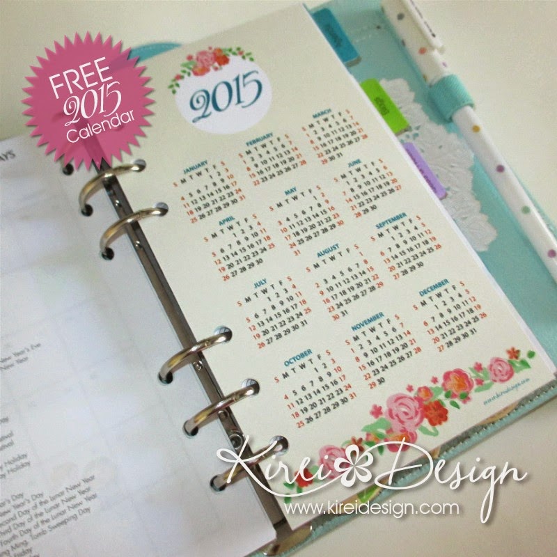 imprimible gratis calendario 2015