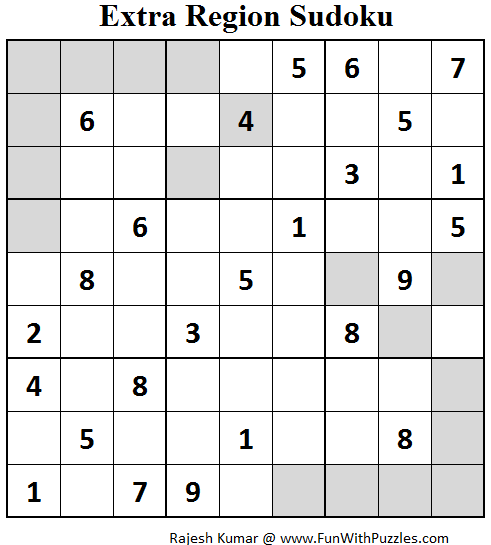 Extra Region Sudoku (Fun With Sudoku #65)