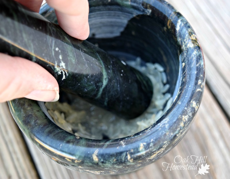 How to Season a New Mortar and Pestle Oak Hill Homestead