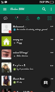 BBM Mod Dark FUTION Material Green Theme v3.0.1.25 APK Terbaru BBM Mod Dark FUTION Material Green Theme v3.0.1.25 APK Terbaru