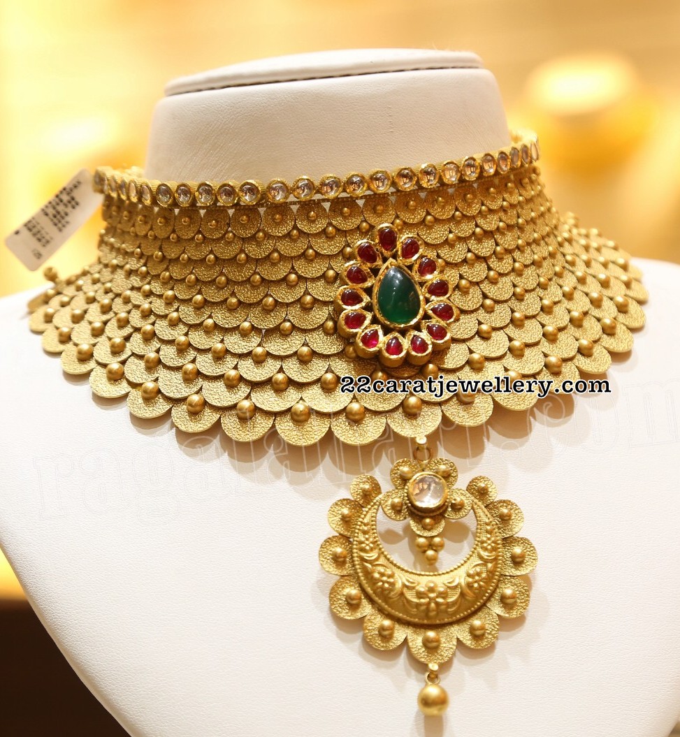 Heavy Bridal Chokers by Malabar Gold and Diamonds - Jewellery Designs