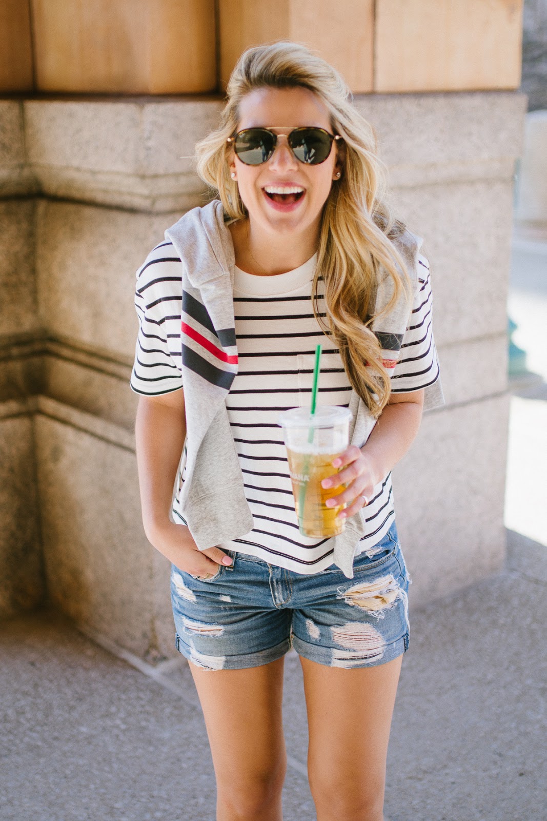modest jean shorts
