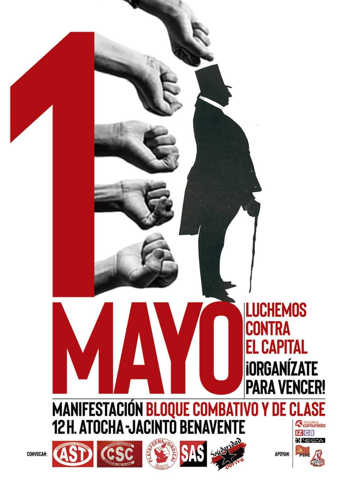 Manifestación.   1º Mayo 2019