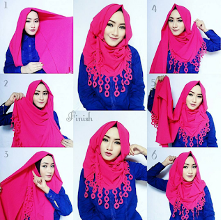 20+ Tutorial Hijab Pashmina 2017 Modern dan Cantik