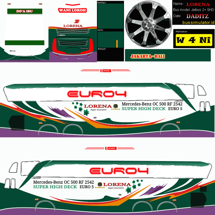 Livery Bussid Shd Full Stiker Kaca Depan Download Livery Bussid Shd