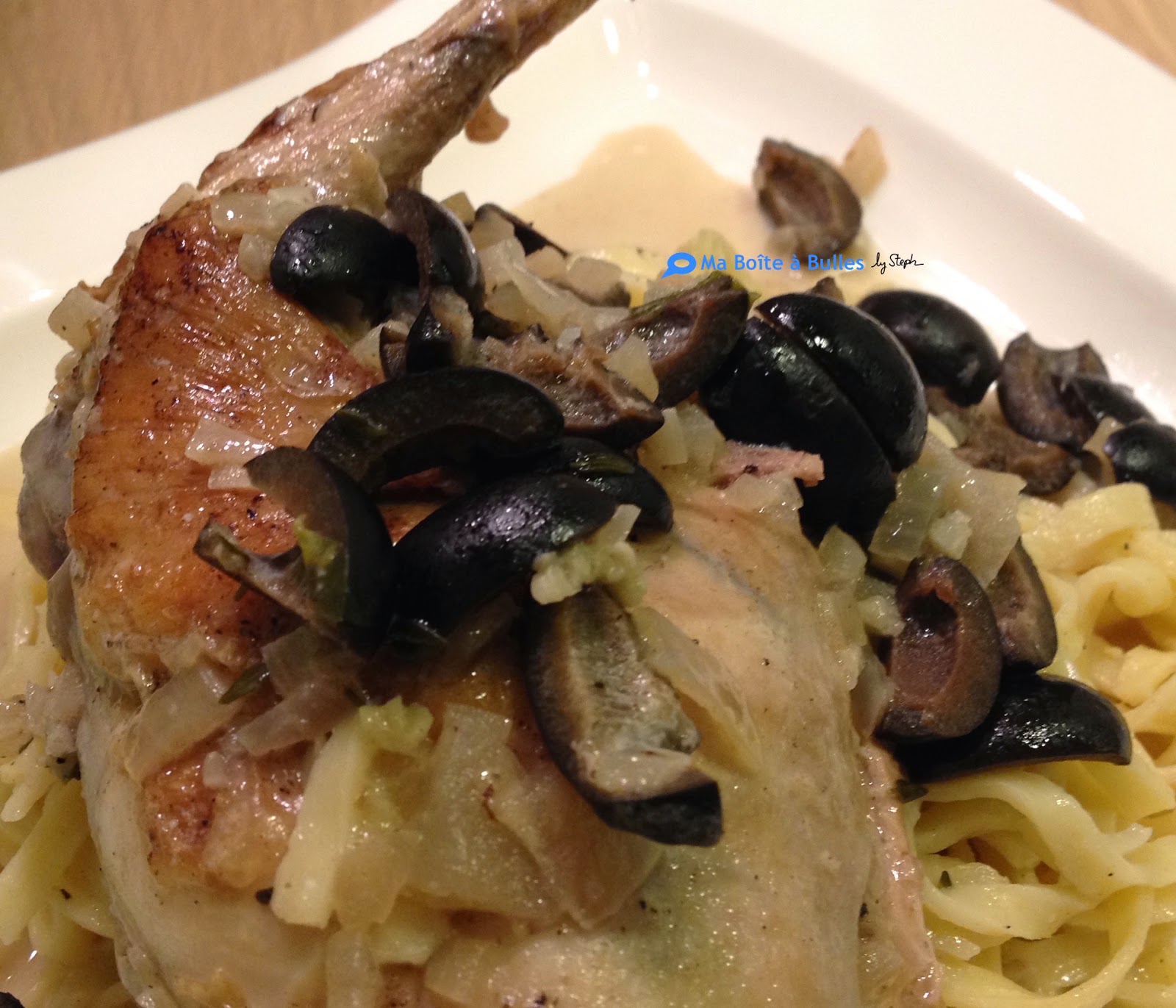 Ma Boîte à Bulles: Lapin aux olives, tagliatelles