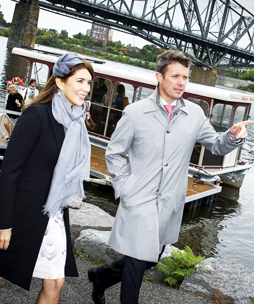Crown Princess Mary and Crown Prince Frederik visiting Canada