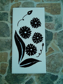 Tile Painting - Flowers