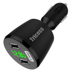 Car Charger,Ultrafast Lightning Super Fast Dual USB 5A Rapid Car Charger Adapter for iPhone,iPad,iPod,Samsung,Galaxy,Nexus,LG,Motorola,Kindle,HTC,Android Cell Phone,Tablet and most USB devices
