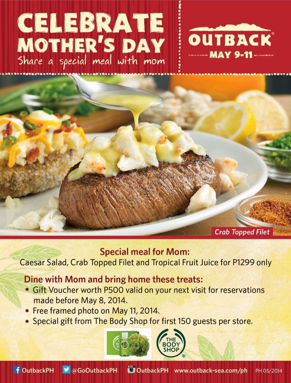 Celebrate Mother's Day at Outback Steakhouse - The Food Scout
