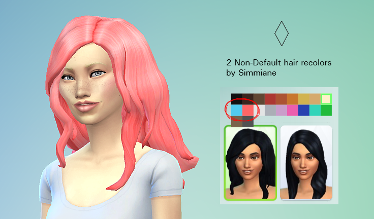 sims 4 default hair recolors sims 4 default hair recolors
