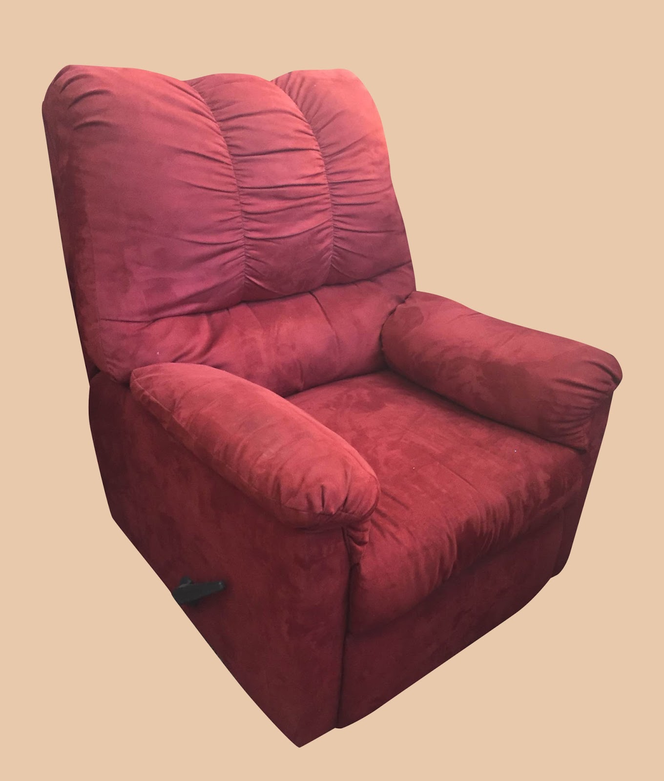 Uhuru Furniture & Collectibles Red Microfiber Rocker / Recliner 125