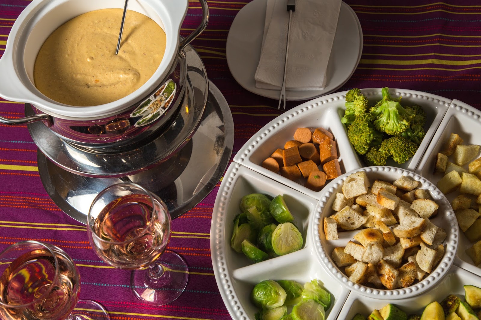 El chiltepín, la dulce cocina vegana Fondue vegano