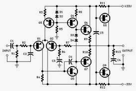 Wiring Schematic Diagram: 70 Watt Guitar Amplifier Using 2N30055/MJ2955