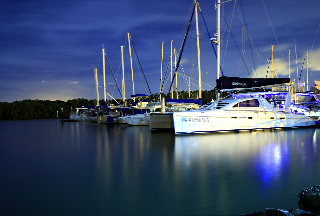 Sailing at the Port Curtis Sailing Club, Gladstone, Queensland The