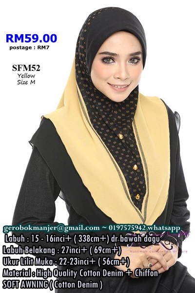 TUDUNG AFINA NUR KASIH SAIZ M