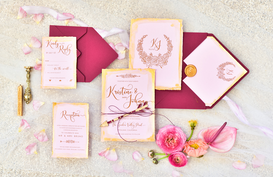 wedding invitation suite