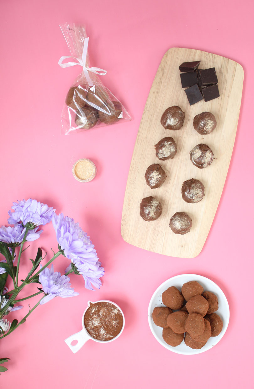 DairyFree Dark Chocolate Rose Water Truffles Little White Socks