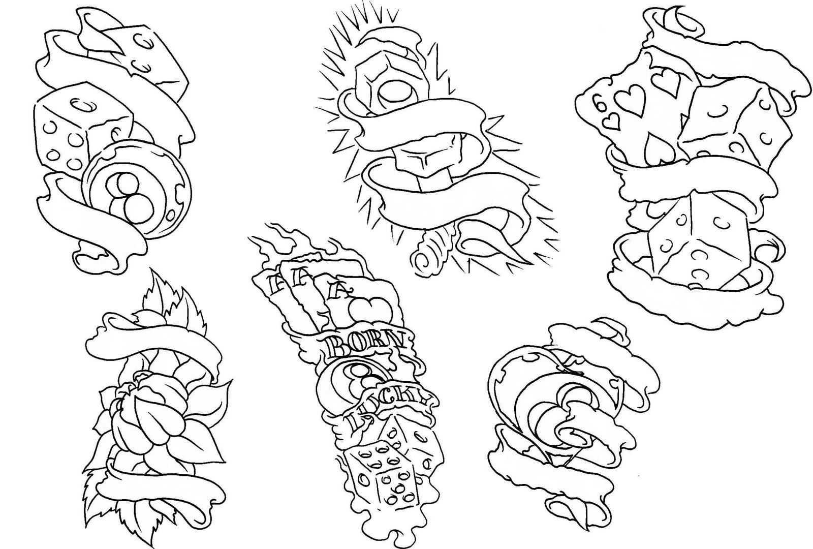 Printable Tattoo Flash Sheets