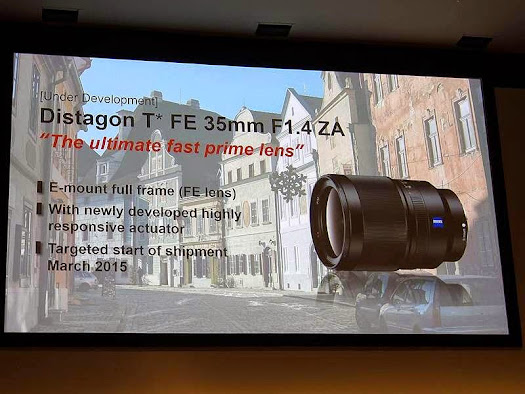 sony e-mount lens roadmap photokina 2014 september