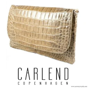 Princess Mary Style - Carlend Copenhagen Vanessa Original Croco Clutch bag