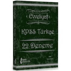 İsem Yayınları KPSS Evveliyat Türkçe 22 Deneme (2016) İsem Yayınları KPSS Evveliyat Türkçe 22 Deneme (2016)