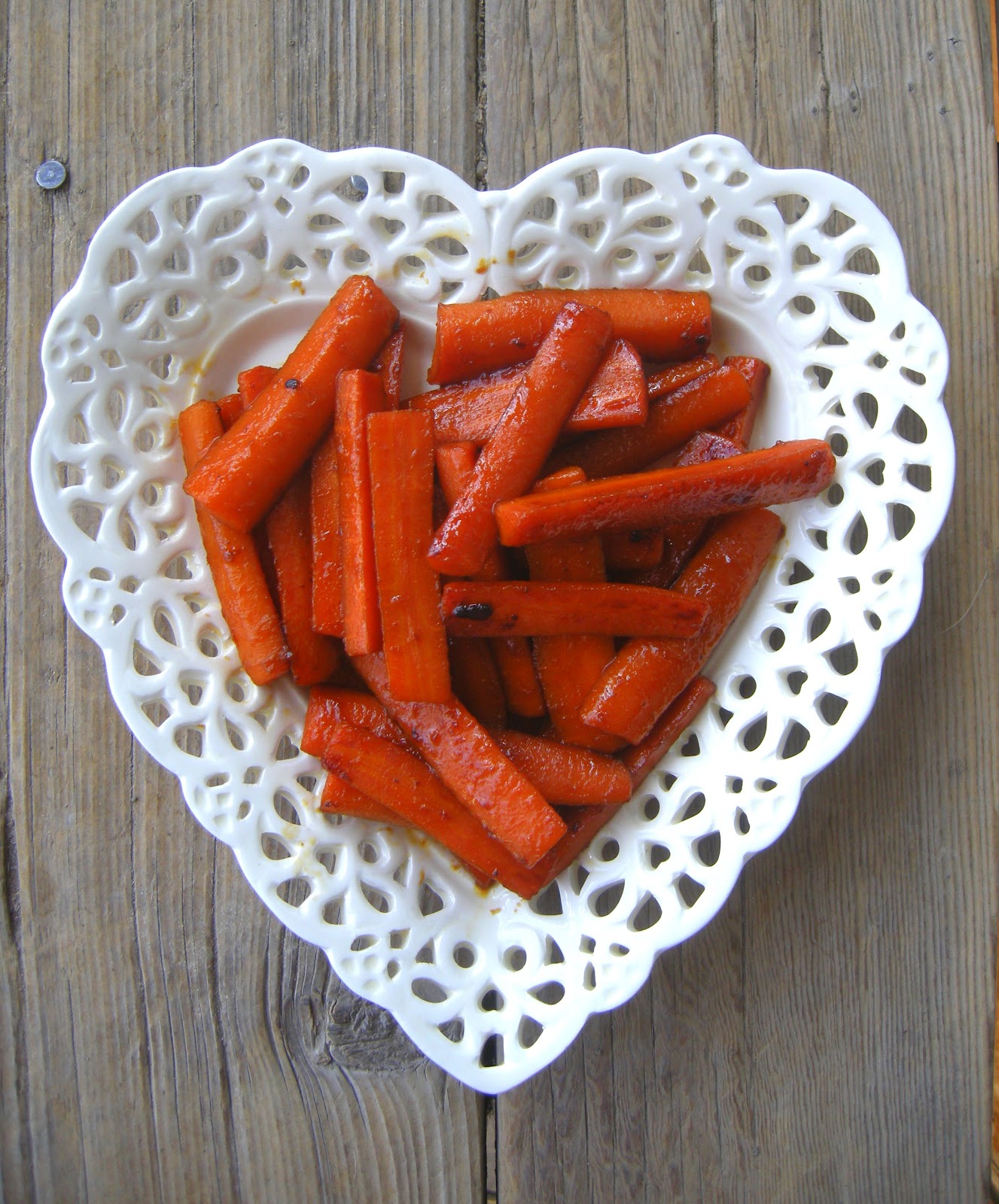 The Pink Cowgirl Honey Soy Glazed Carrots