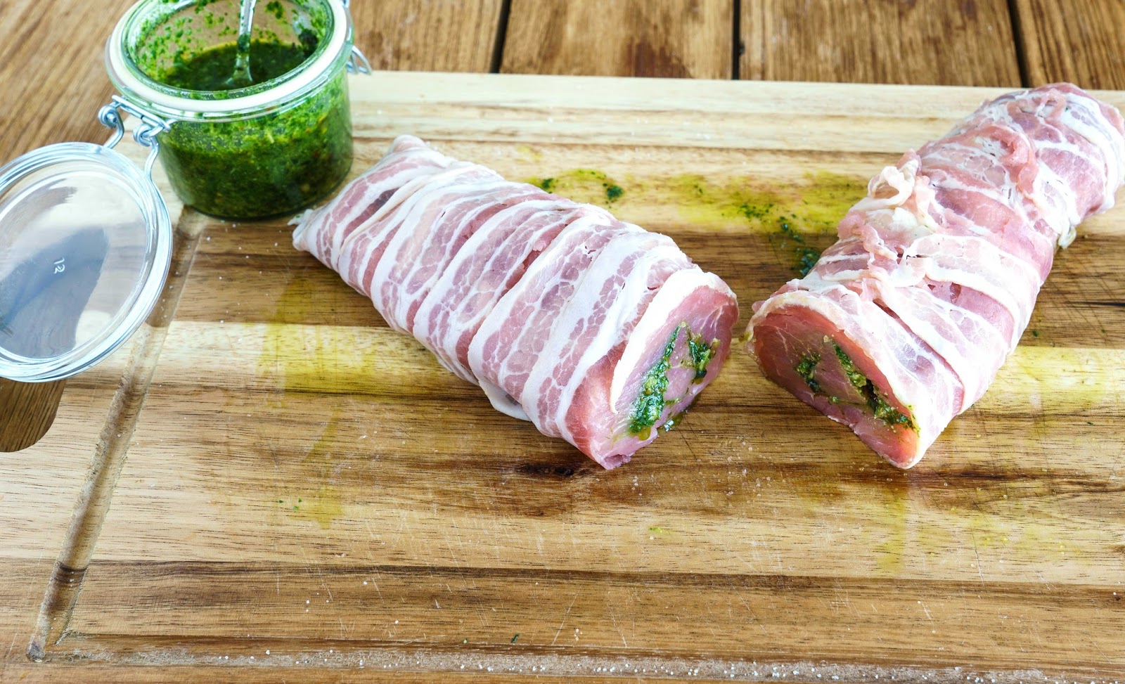 stuttgartcooking: Schweinefilet gefüllt mit Bärlauch-Pesto, Zitronen ... stuttgartcooking: Schweinefilet gefüllt mit Bärlauch-Pesto, Zitronen ...