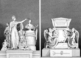 Monuments to Major General Dundas (left) and Captains Moss and Riou (right) in St Paul's Cathedral from The Monuments and Genii of St Paul's Cathedral and of Westminster Abbey by GL Smyth (1826) Monuments to Major General Dundas (left) and Captains Moss and Riou (right) in St Paul's Cathedral from The Monuments and Genii of St Paul's Cathedral and of Westminster Abbey by GL Smyth (1826)