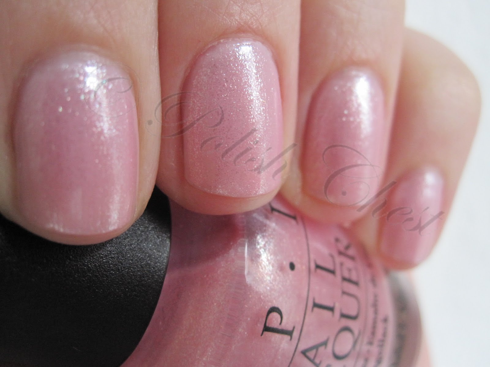 OPI Princesses Rule! R44 Sheer Pale Pink Shimmer Crystal Nail