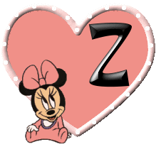 Alfabeto de Minnie bebé Z.
