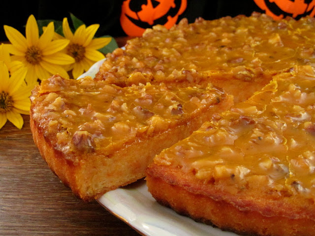 Тыквенный пирог с карамельной помадкой