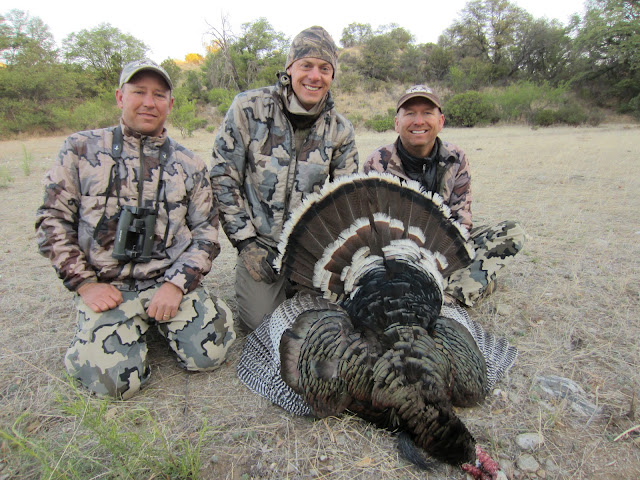 Steven Rinella with Colburn and Scott Outfitters and his second Gould's turkey