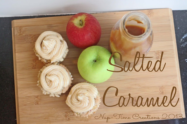 Apple Cupcakes with caramel frosting