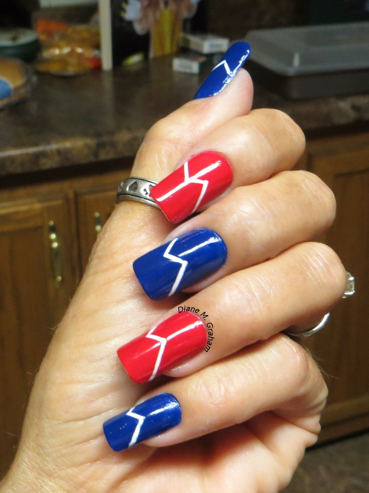 Simple Square Nails for 4th of July Celebrations!