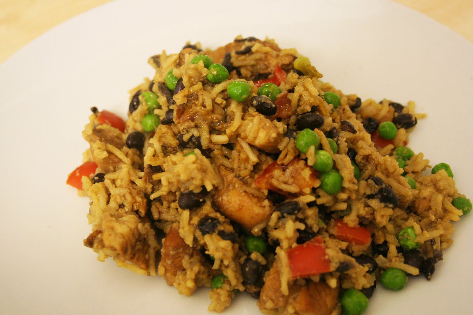 Miss P's Kitchen. Teriyaki Chicken and Black Bean Fried Rice