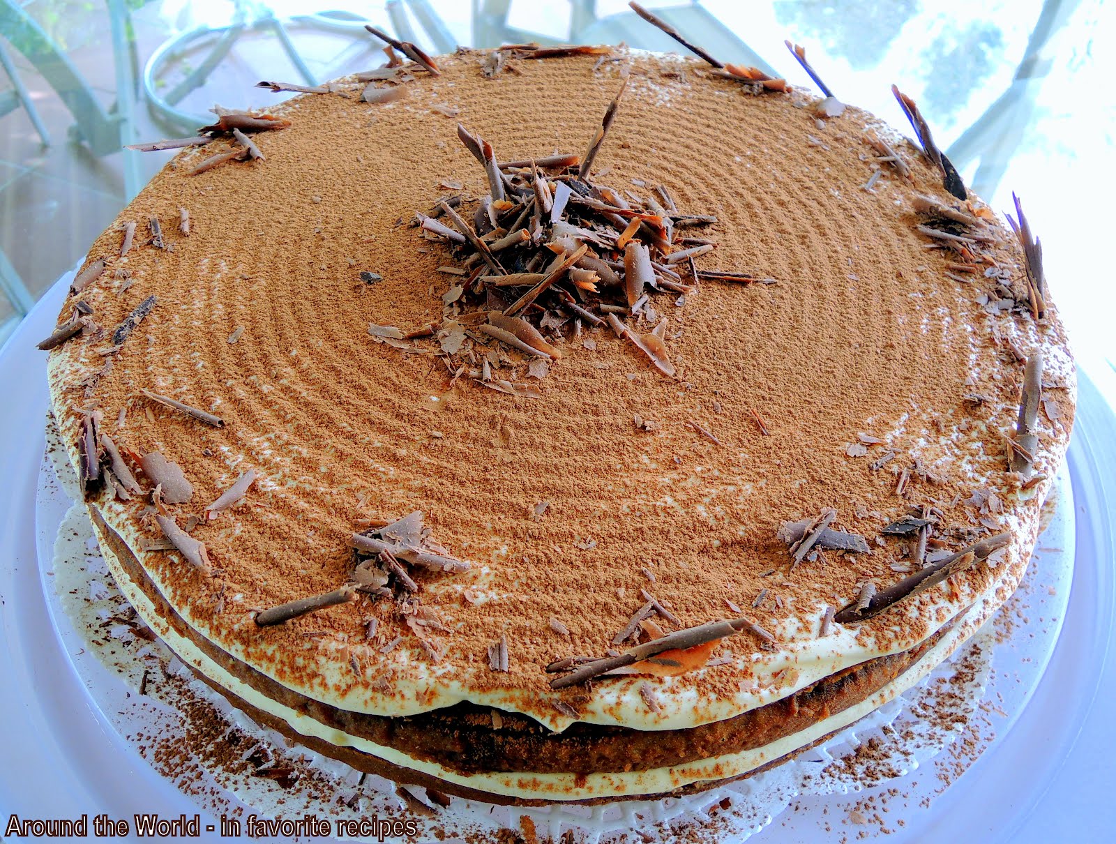 Around the World - in favorite recipes: Tiramisu Torte