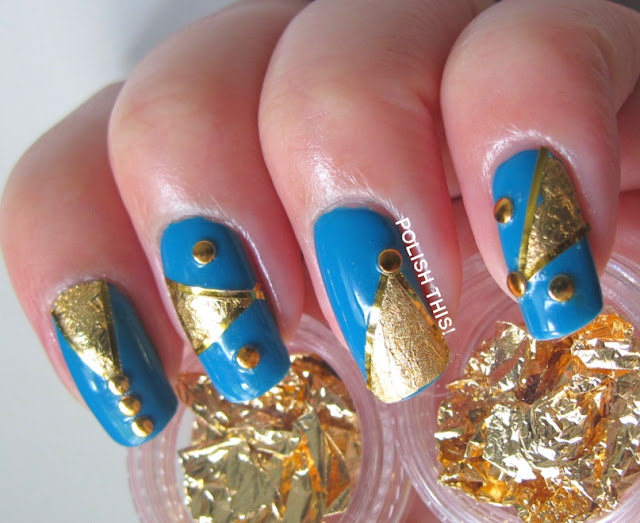 Essence Let's Get Lost with Gold Foil, Studs and Striping Tape - Polish ...