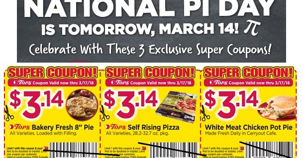 tops celebrate national pi day with these 3 pie coupons deals pi day flyer