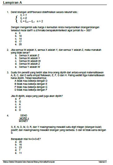 Ayo Berkarya Soal Osn Tik