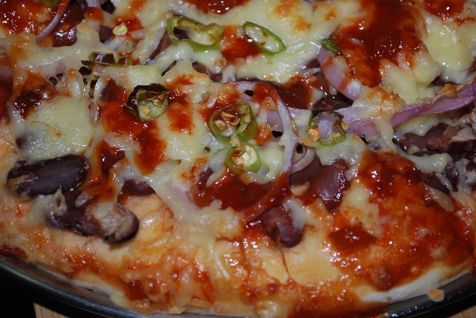 Pizza Two Ways Chicken Liver Ricotta Cheese Pizza & Kidney Beans Pizza