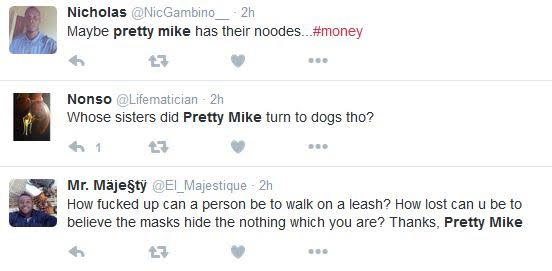 5 Nigerians condemn Pretty Mike for using Dog Chains on girls