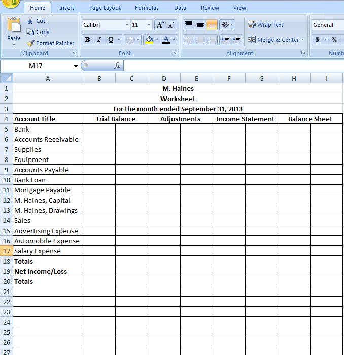 How To Do An Adjusted Trial Balance download